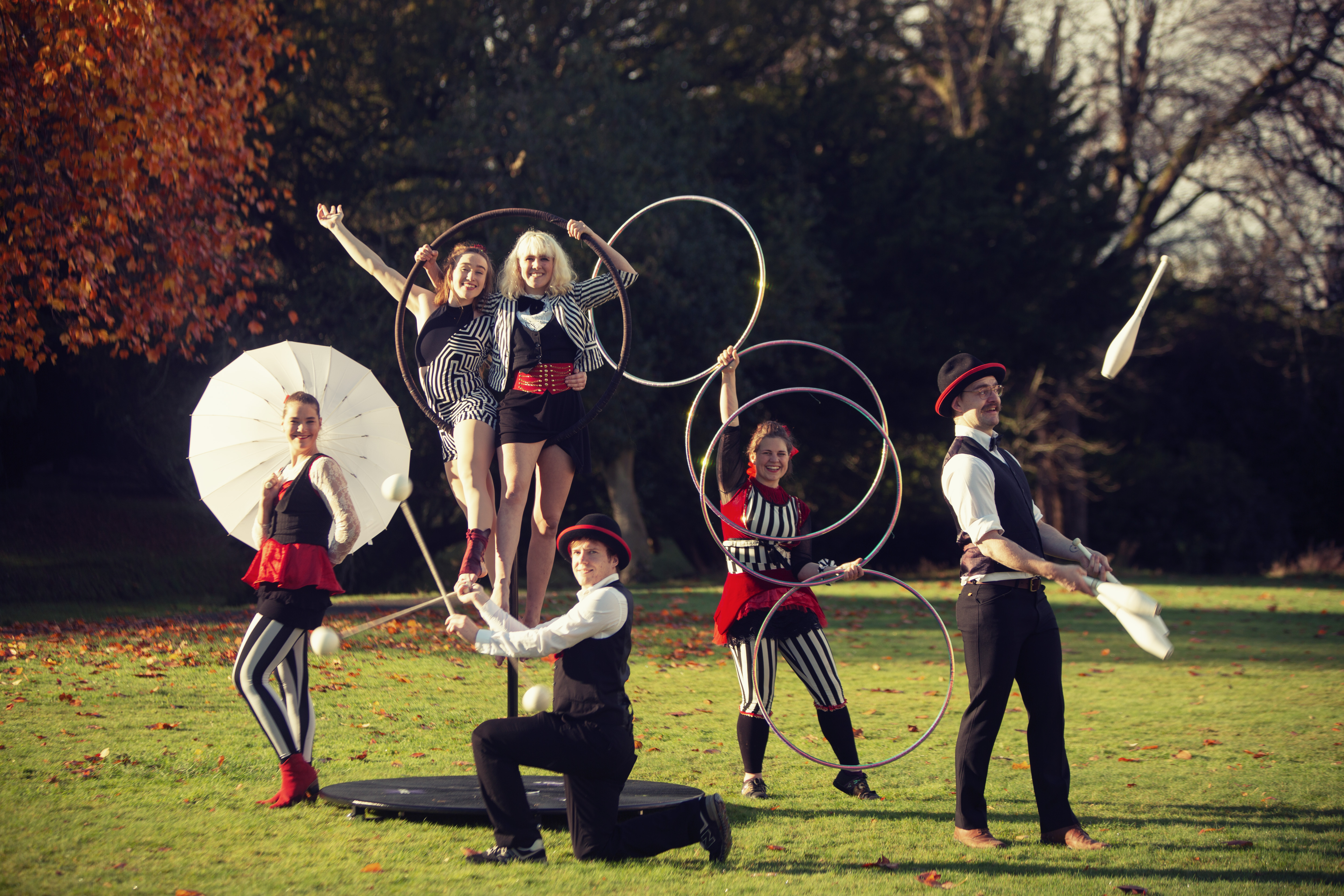 Photo of Circus Performers in Park